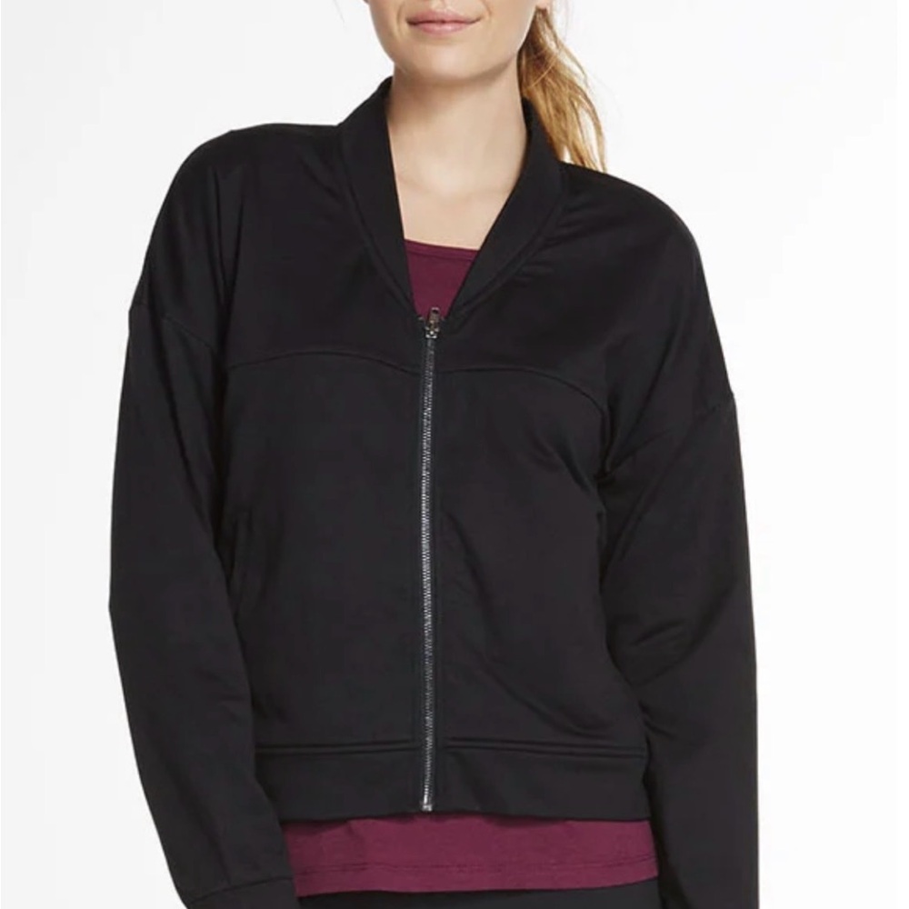 Fabletics NEW Attis Pleated Black Jacket Size XXL